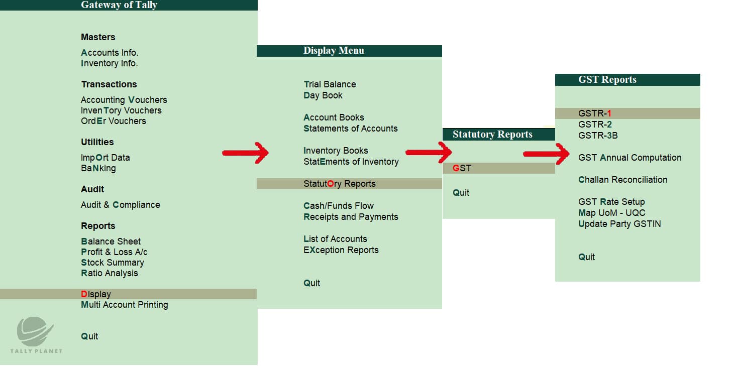 A Step By Step Guide To File GSTR-1 From Tally ERP 9 - Tally Planet