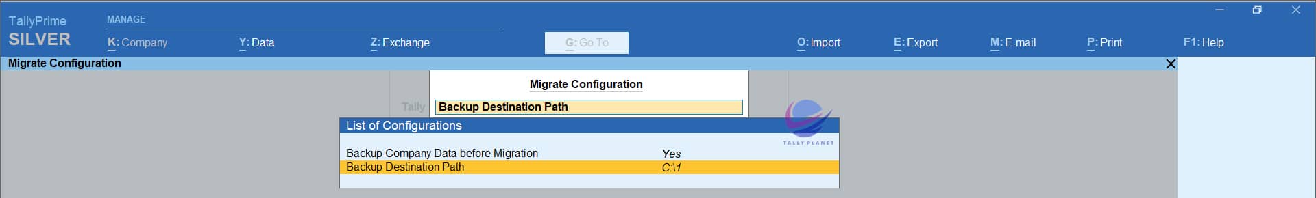 migrate tally 7.2 data to tally 9